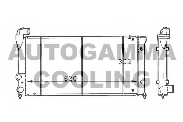 AUTOGAMMA 101036 Radiator, engine cooling